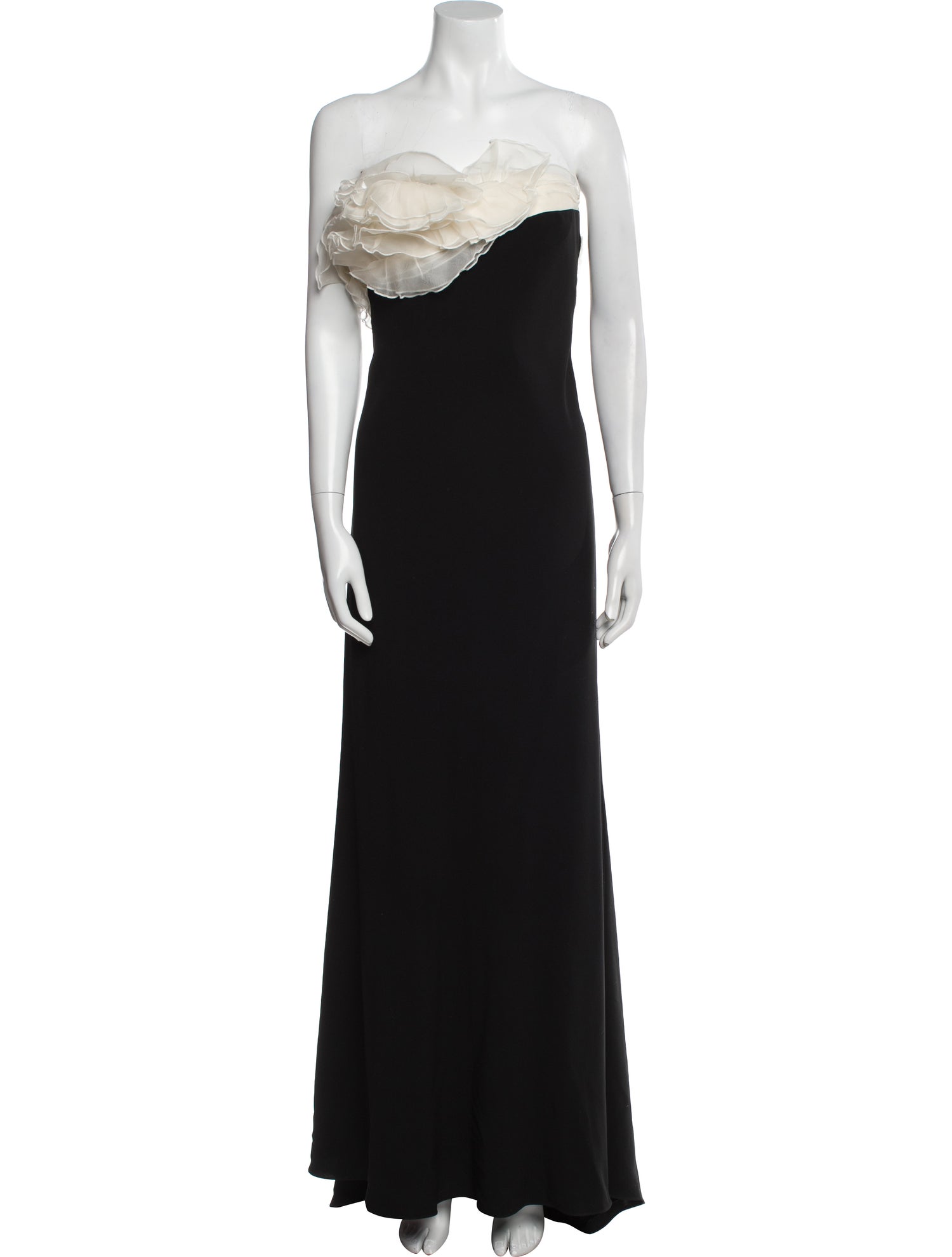 Carmen Marc Valvo Strapless Long Dress