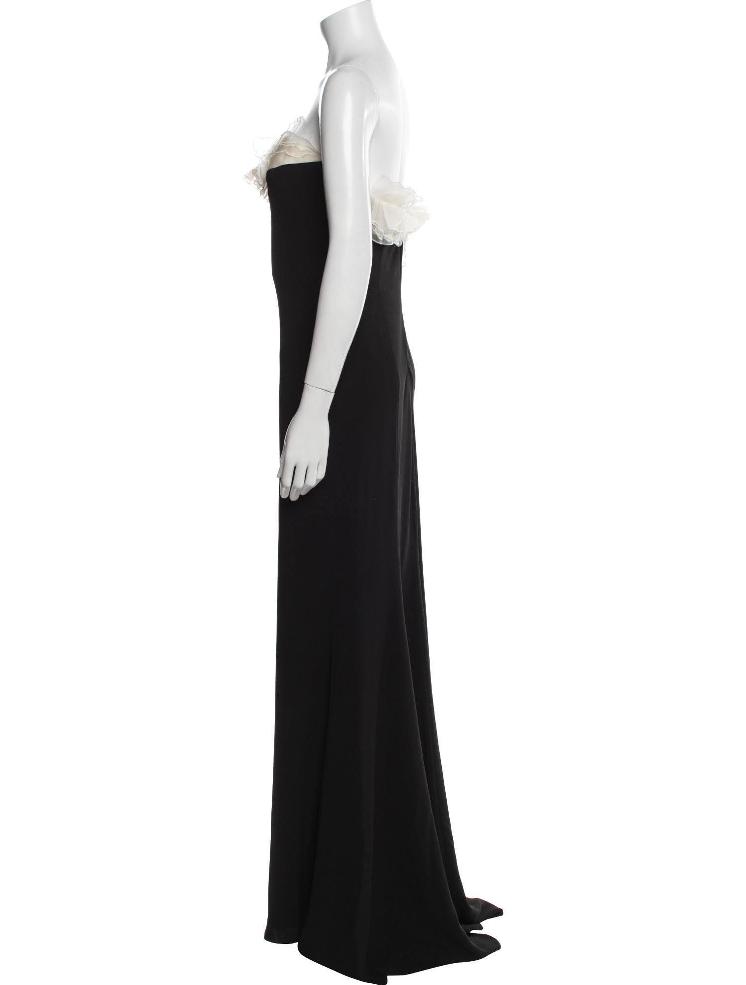 Carmen Marc Valvo Strapless Long Dress