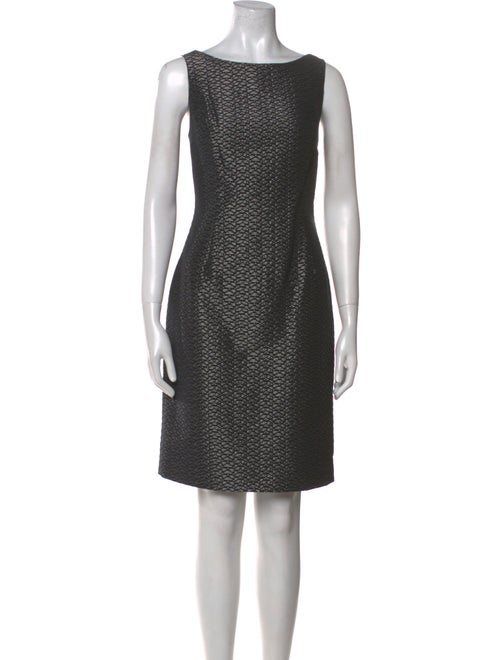 Carmen Marc Valvo Printed Knee-Length Dress