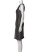 Carmen Marc Valvo Printed Knee-Length Dress