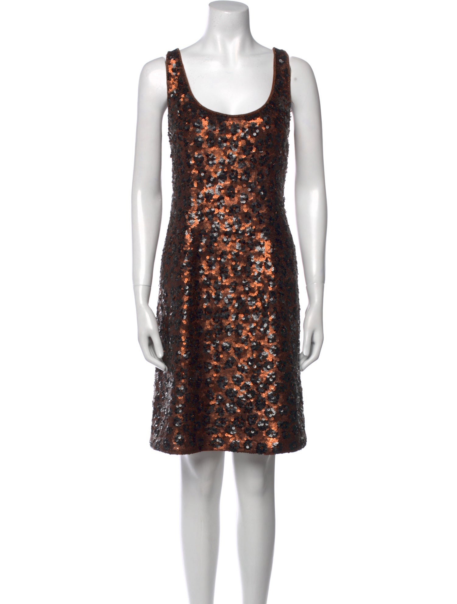 Carmen Marc Valvo Patterned Mini Dress
