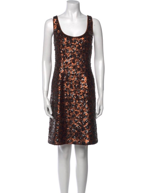 Carmen Marc Valvo Patterned Mini Dress