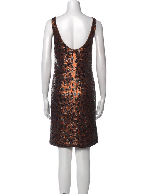 Carmen Marc Valvo Patterned Mini Dress