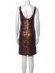 Carmen Marc Valvo Patterned Mini Dress