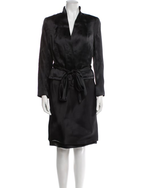 Carmen Marc Valvo Nylon Sequin Embellishments Dress Set