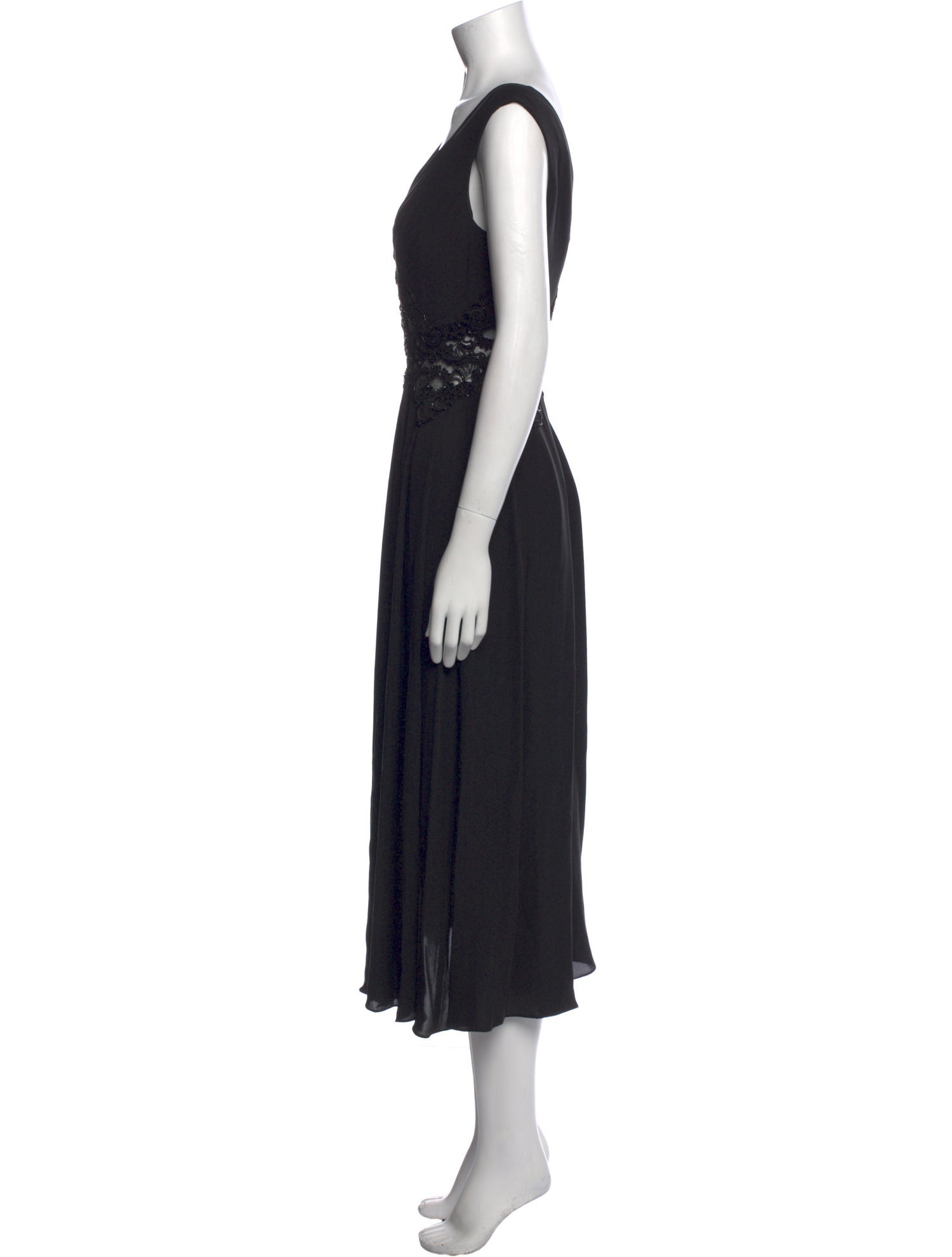 Carmen Marc Valvo Silk Long Dress