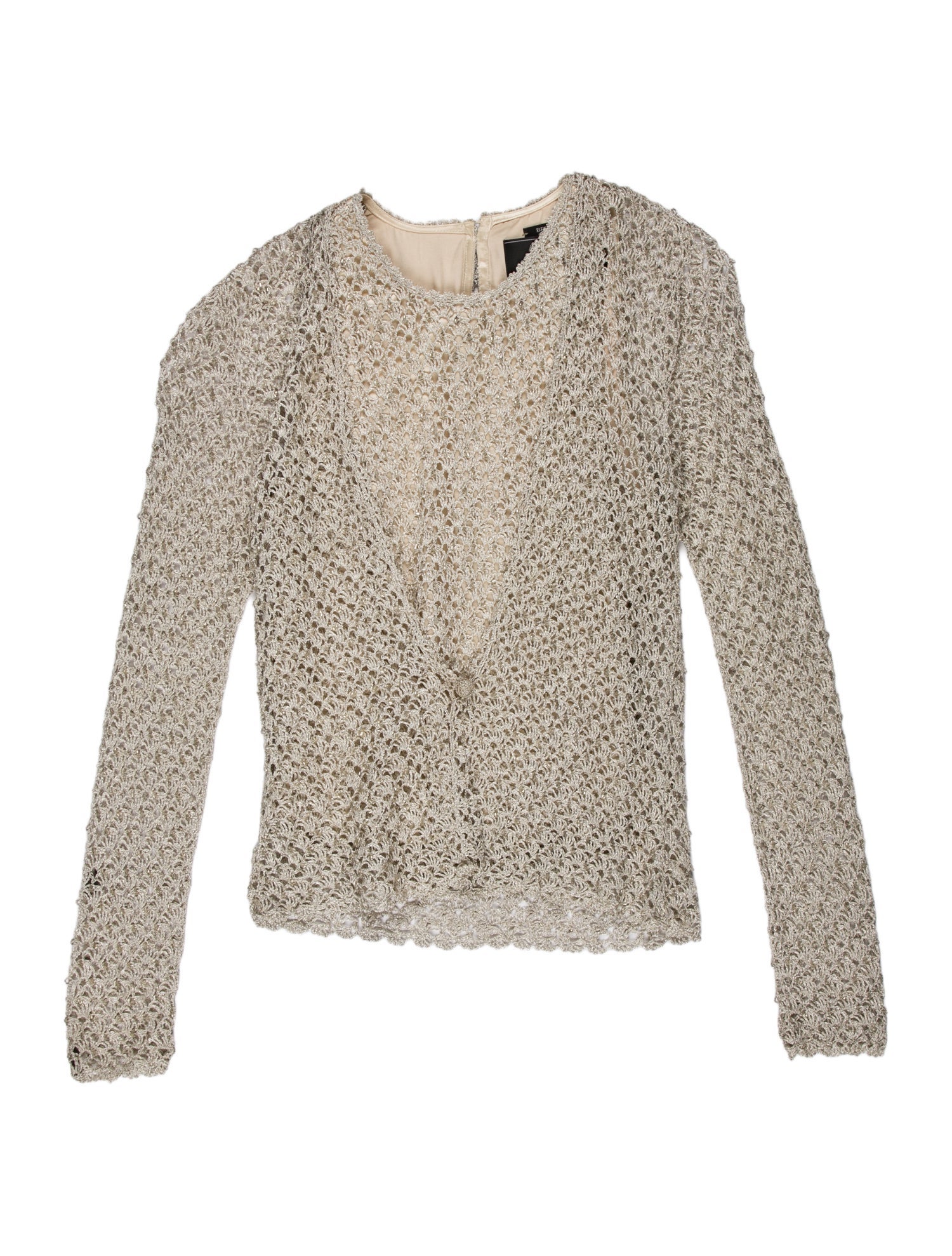 Carmen Marc Valvo Cardigan set Cowl Neck Sweater