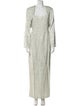 Carmen Marc Valvo Beaded Accents Dress Set