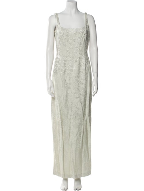 Carmen Marc Valvo Beaded Accents Dress Set