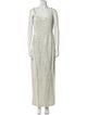 Carmen Marc Valvo Beaded Accents Dress Set