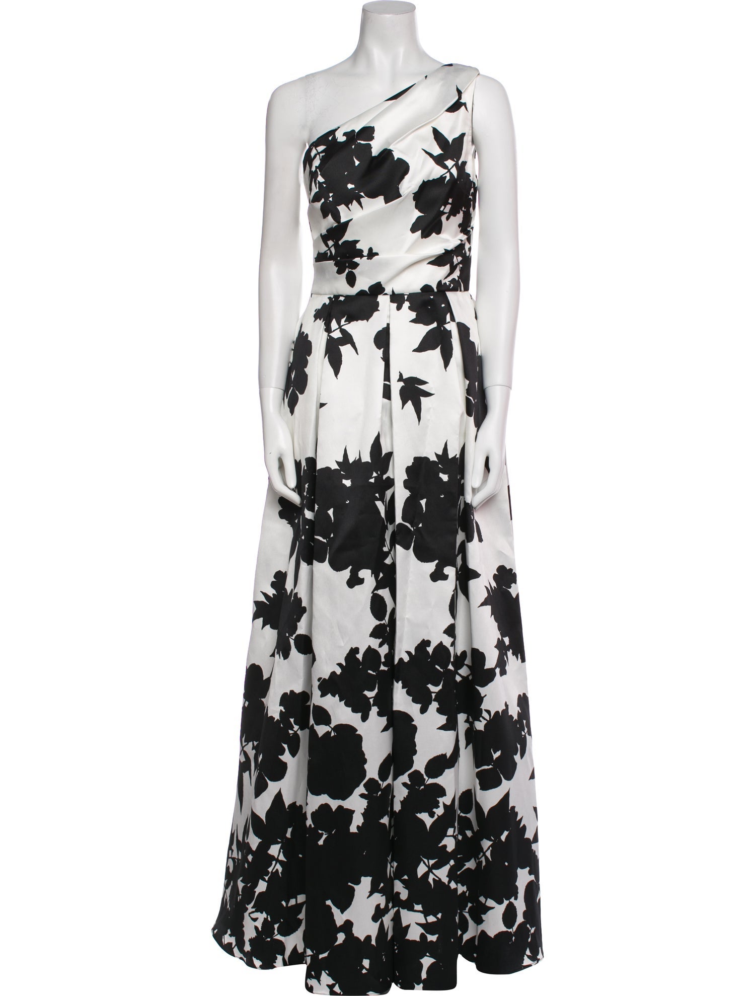 Carmen Marc Valvo Floral Print Long Dress w/ Tags