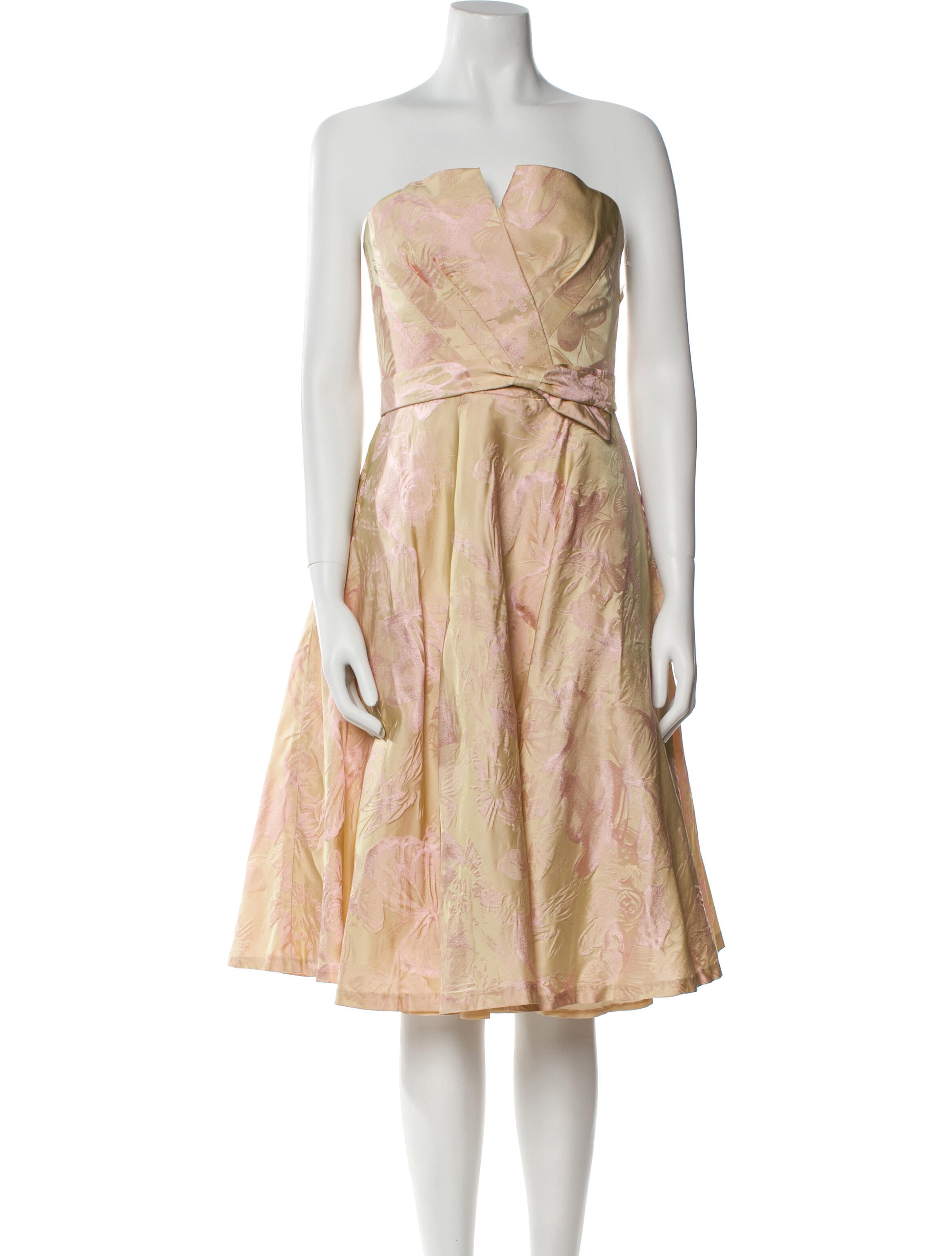 Carmen Marc Valvo Printed Mini Dress