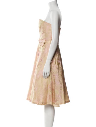 Carmen Marc Valvo Printed Mini Dress