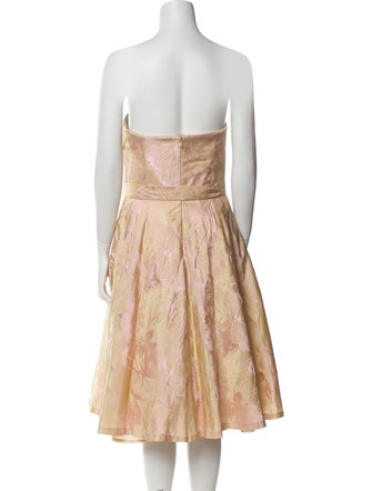 Carmen Marc Valvo Printed Mini Dress