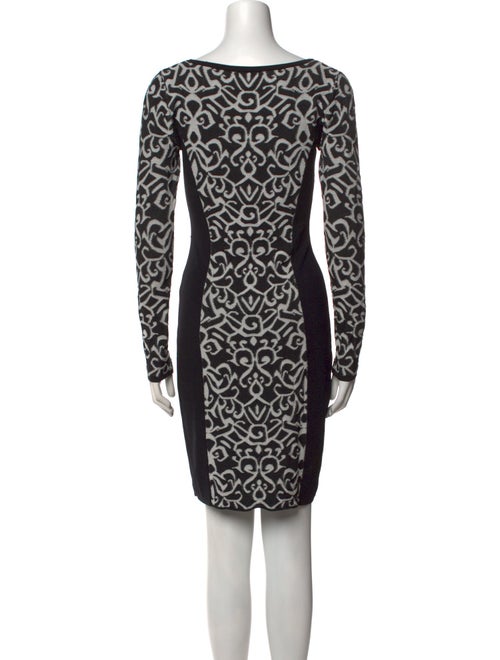 Carmen Marc Valvo Printed Knee-Length Dress