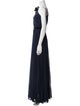 Carmen Marc Valvo One-Shoulder Long Dress