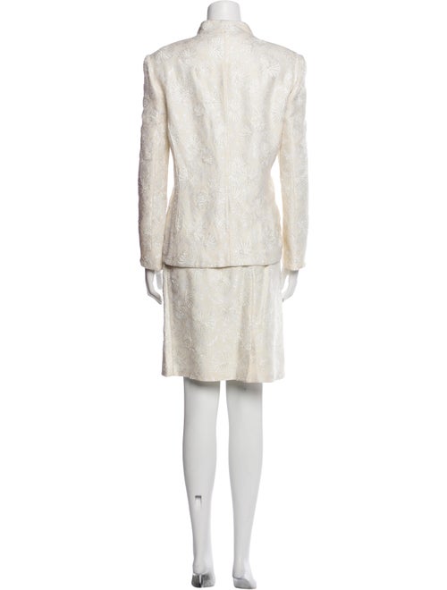 Carmen Marc Valvo Crystal Embellishments Skirt Set