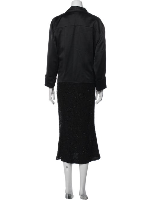 Carmen Marc Valvo Sequin Embellishments Dress Set