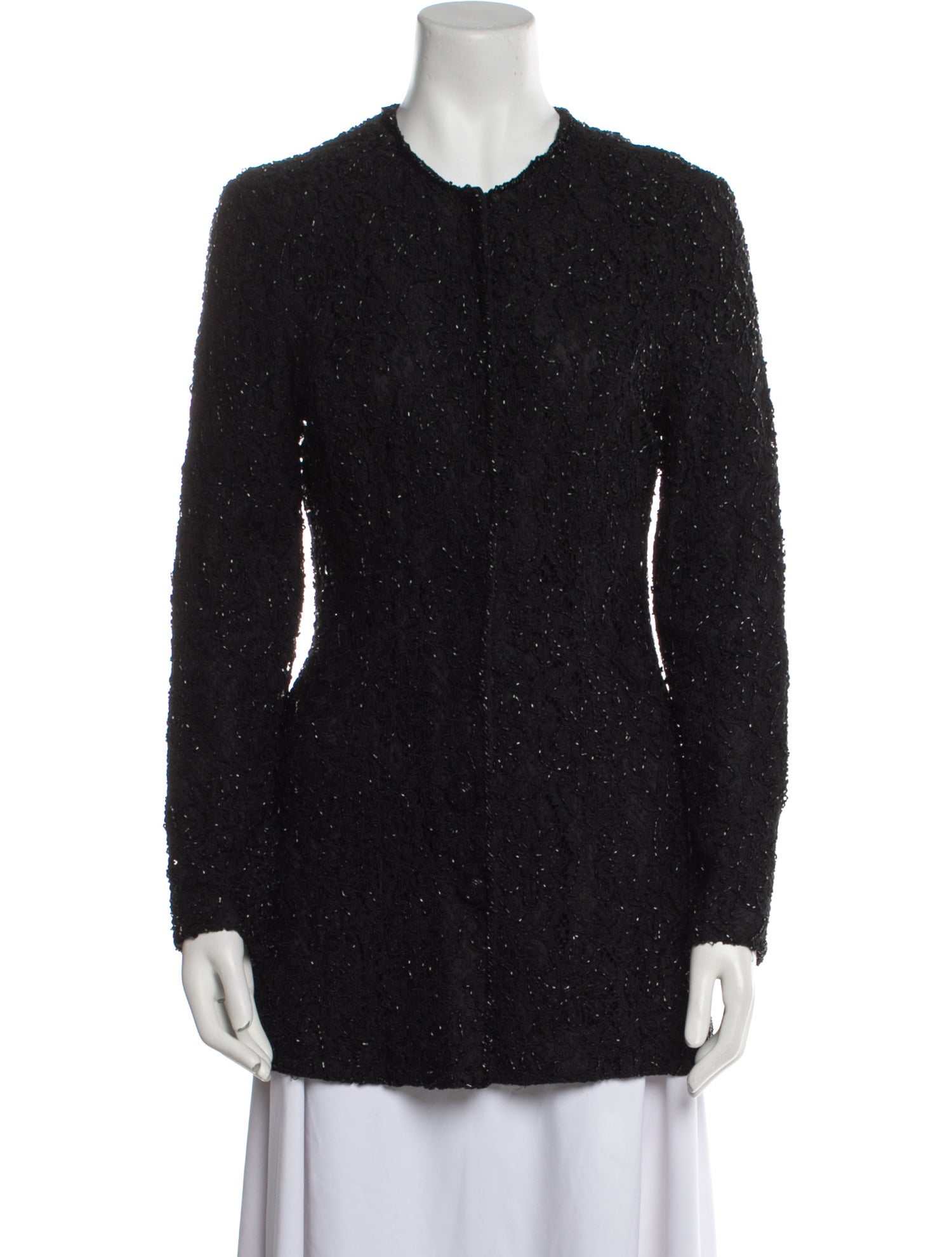 Carmen Marc Valvo Printed Evening Jacket