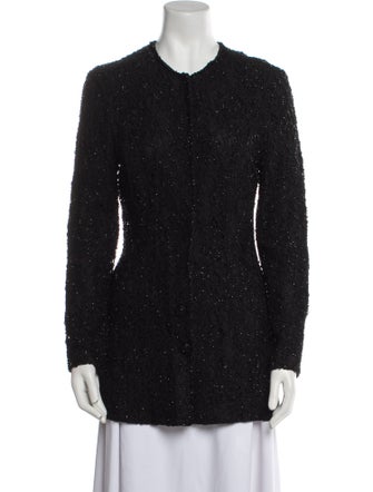 Carmen Marc Valvo Printed Evening Jacket