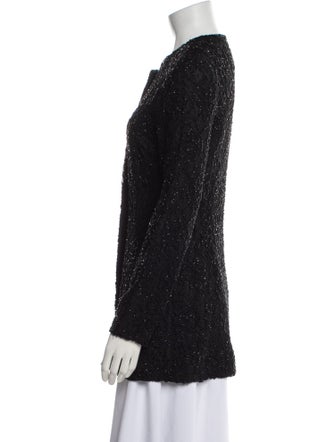 Carmen Marc Valvo Printed Evening Jacket