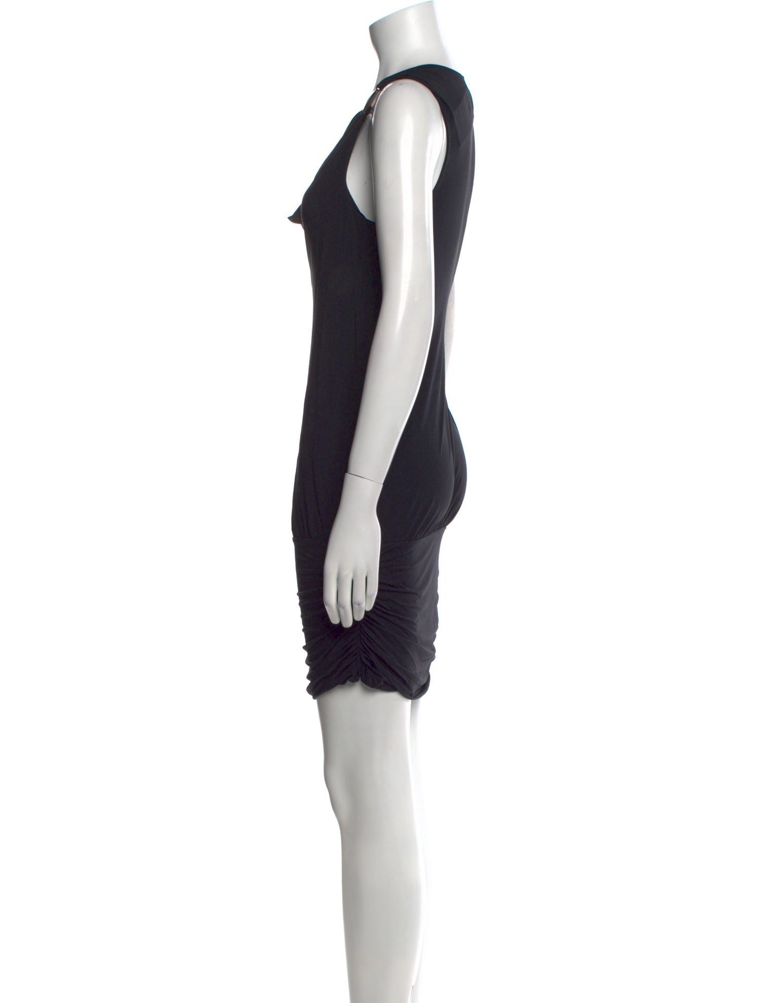 Carmen Marc Valvo Cowl Neck Mini Dress