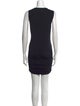 Carmen Marc Valvo Cowl Neck Mini Dress