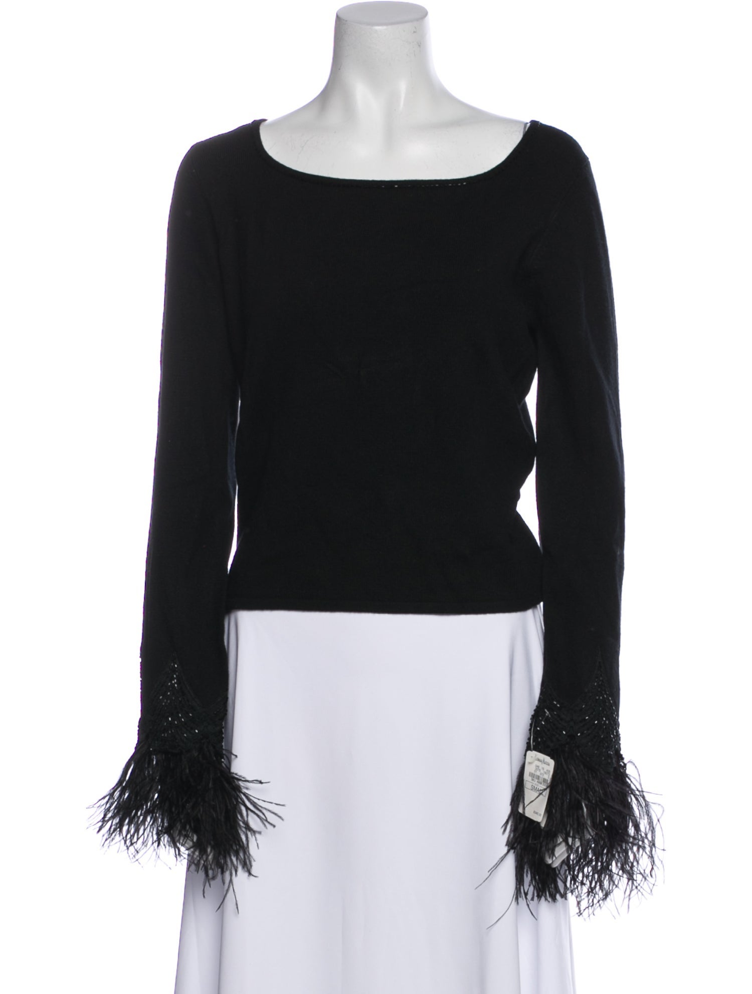 Carmen Marc Valvo Scoop Neck Sweater