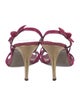 Carmen Marc Valvo Velvet Bow Accents Slingback Sandals