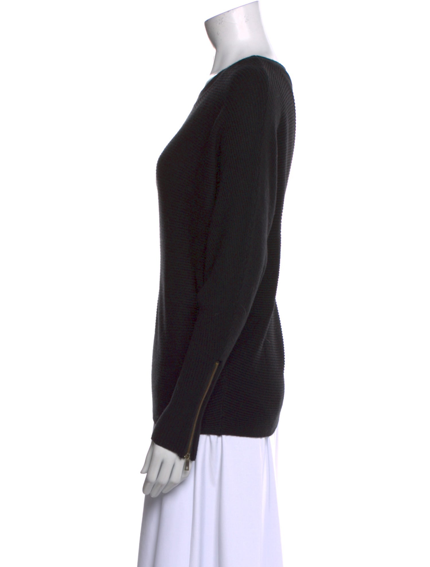 Carmen Marc Valvo Scoop Neck Sweater