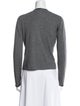 Carmen Marc Valvo Silk V-Neck Sweater
