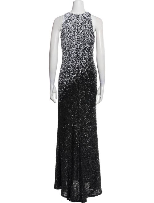Carmen Marc Valvo Printed Long Dress