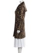 Carmen Marc Valvo Animal Print Coat