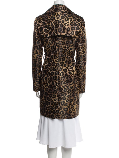 Carmen Marc Valvo Animal Print Coat