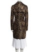 Carmen Marc Valvo Animal Print Coat