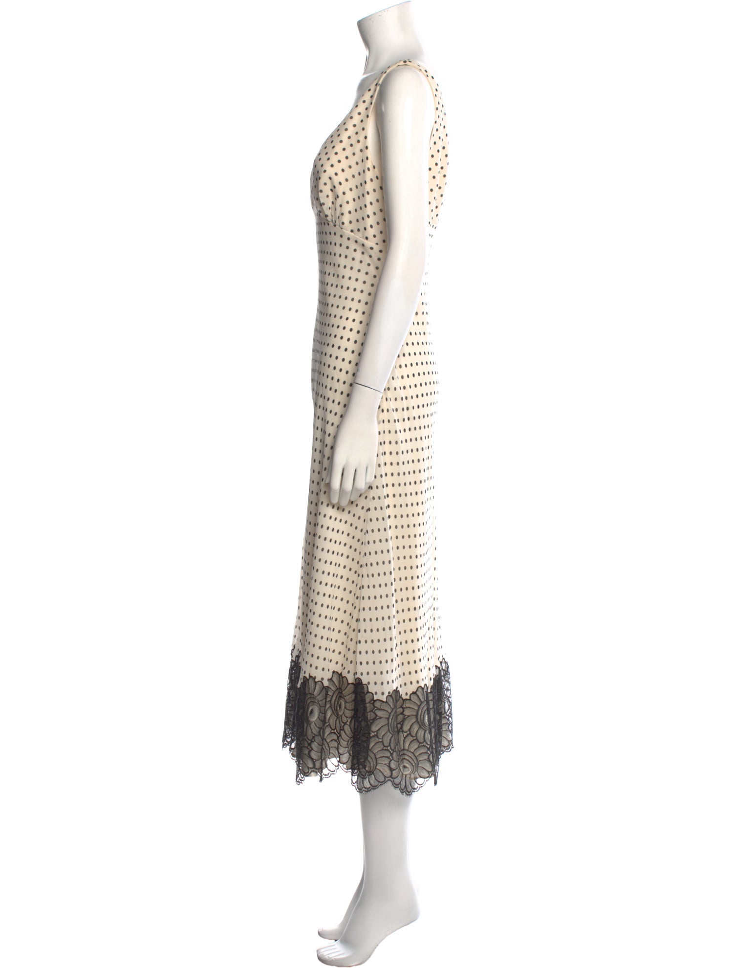 Carmen Marc Valvo Silk Midi Length Dress