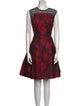 Carmen Marc Valvo Floral Print Mini Dress