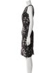 Carmen Marc Valvo Printed Knee-Length Dress