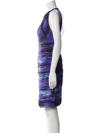 Carmen Marc Valvo Silk Mini Dress