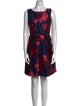 Carmen Marc Valvo Printed Mini Dress