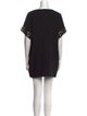 Carmen Marc Valvo Scoop Neck Mini Dress