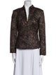 Carmen Marc Valvo Printed Evening Jacket