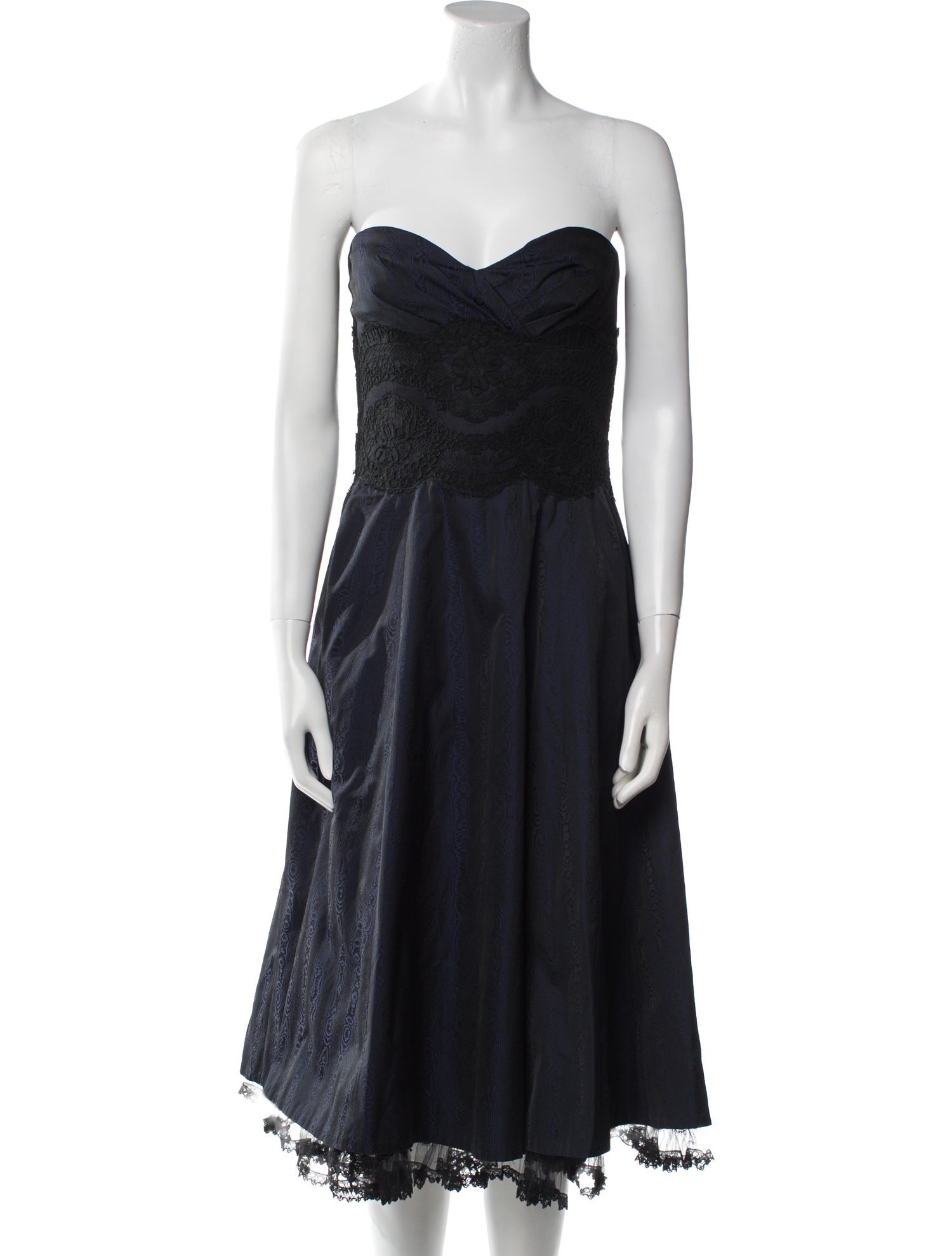 Carmen Marc Valvo Strapless Mini Dress