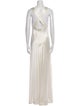 Carmen Marc Valvo Cowl Neck Long Dress