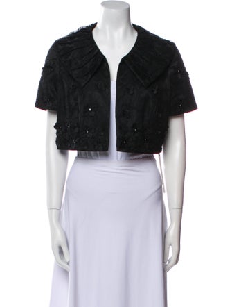 Carmen Marc Valvo Nylon Bolero