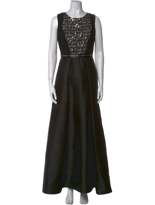 Carmen Marc Valvo Wool Long Dress