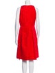 Carmen Marc Valvo Crew Neck Knee-Length Dress