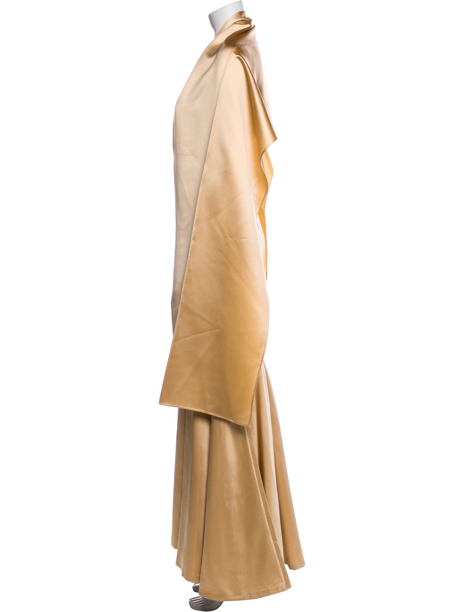 Carmen Marc Valvo Silk Long Dress