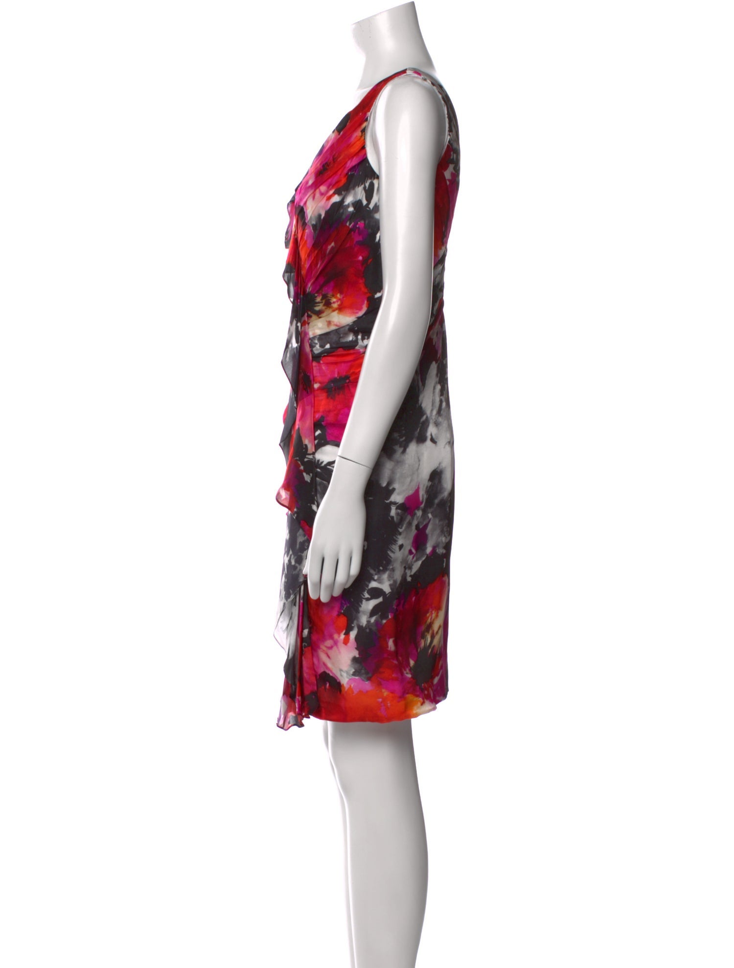 Carmen Marc Valvo Silk Mini Dress