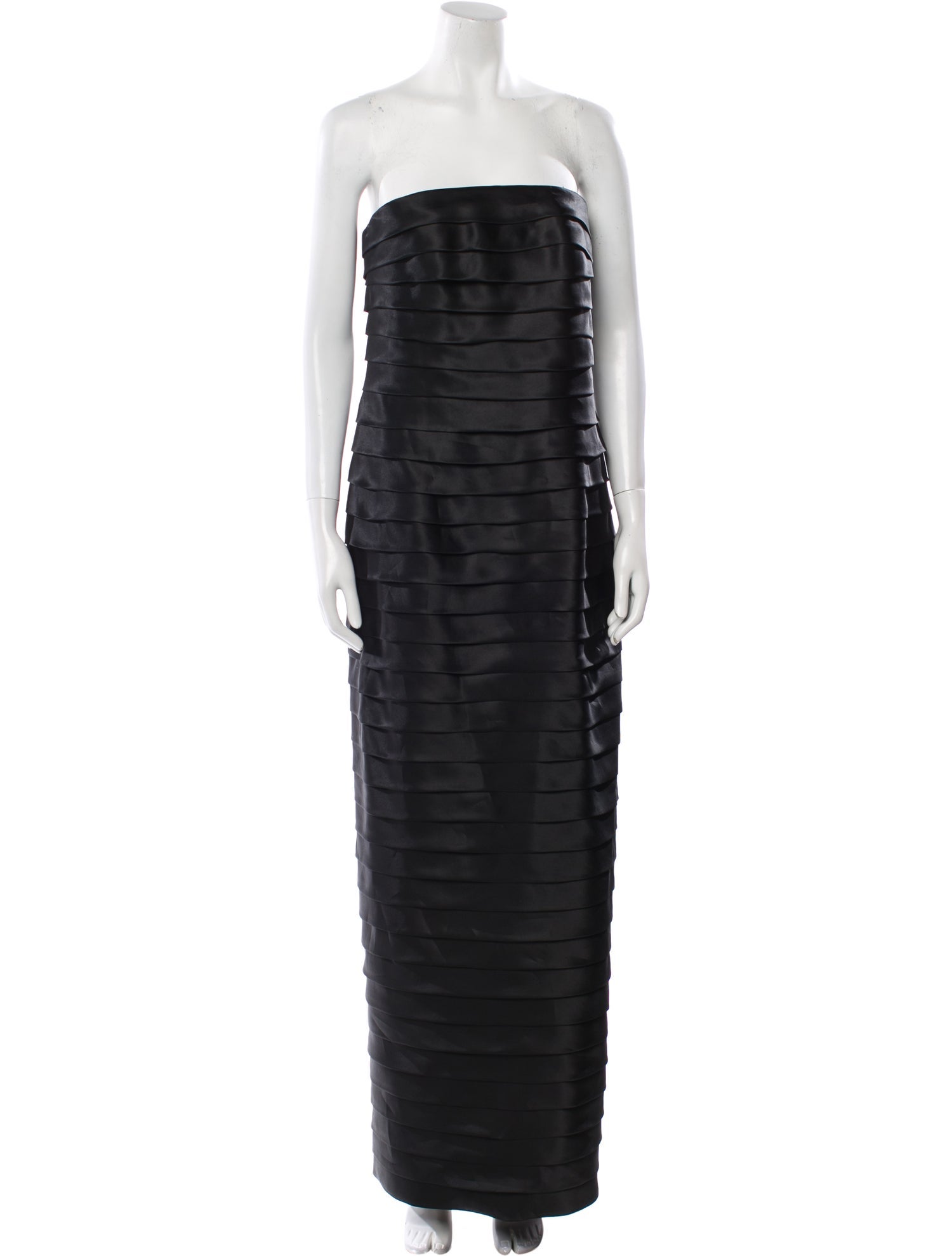 Carmen Marc Valvo Silk Long Dress